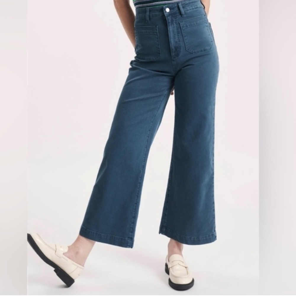 Rolla’s Sailor Jeans Size 28 Petrol Blue NWT